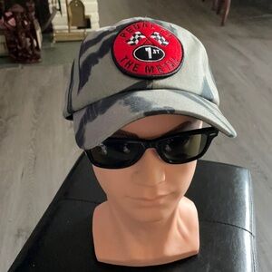 Pedal to the Metal tie die cap